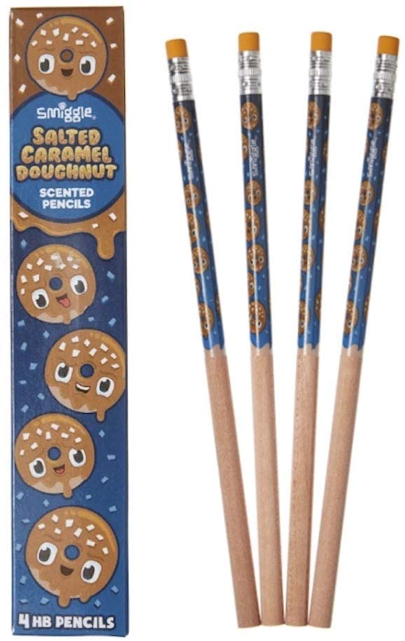 COOKIE CRUNCH NEW 1 Pack of 4 Smiggle Scented HB Pencils 